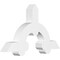 Ekena Millwork Ericson Architectural Grade PVC Gable Bracket, 36"W x 21"H x 4"D x 4"F, 14/12 Pitch GBP036X21X0404ERI00 - alternate 1